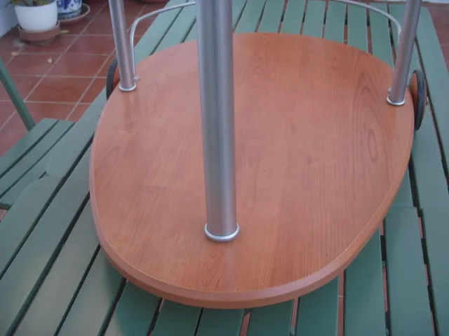 Carrito de servicio vintage madera y metal