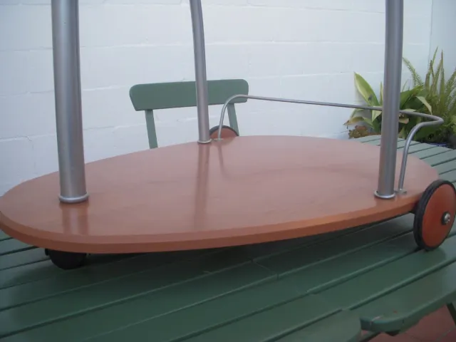 Carrito de servicio vintage madera y metal