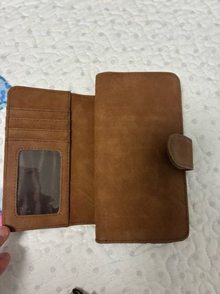 Cartera monedero marrón