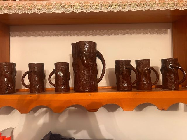 Set di brocche da birra collezione design tronco