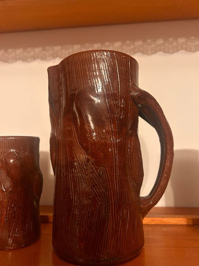 Set di brocche da birra collezione design tronco