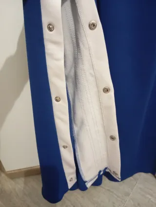 Pantalones anchos Shein azules con botones