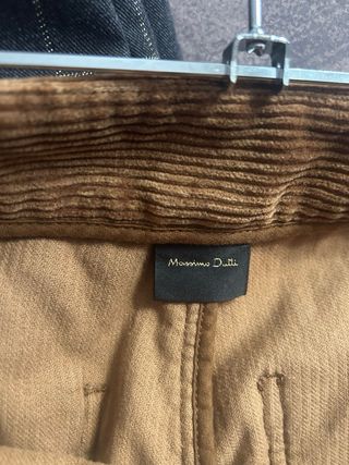 Pantalones pana Massimo Dutti marrones