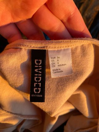 Mini Abito H&M Divided Black and White