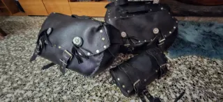 Alforjas / Bolsas de Cuero para Moto