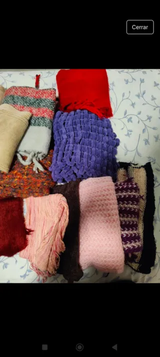 Lote de bufandas de lana