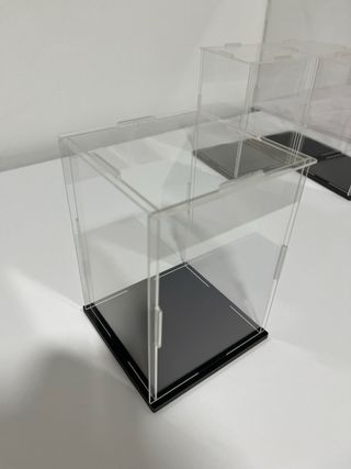 4 Vitrinas Acrílicas Base Negra