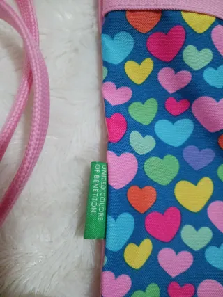 Mochila Benetton Corazones Multicolor