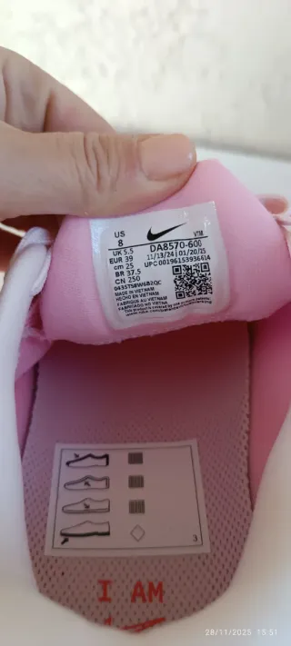 Scarpe running Nike donna rosa/rosse taglia 39