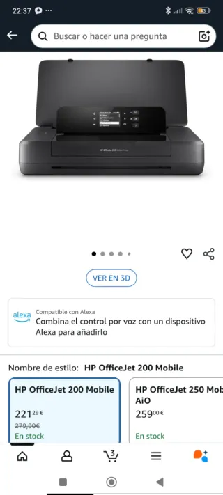 Impresora HP OfficeJet 200 Mobile