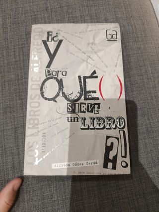¿Y para qué sirve un libro?