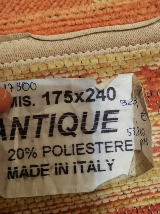 Alfombra diseño floral 240x175 cm