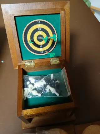 Juego de mesa  mini de Dardos y Ajedrez