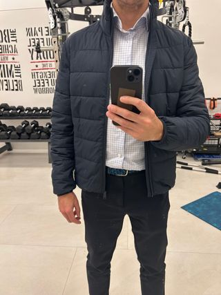 Cazadora acolchada azul hombre Talla S