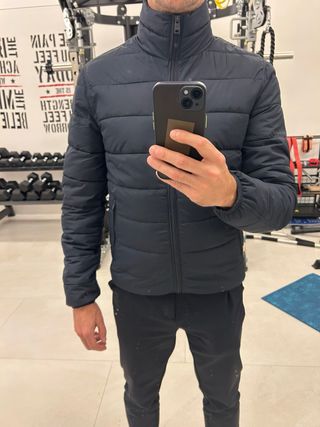 Cazadora acolchada azul hombre Talla S