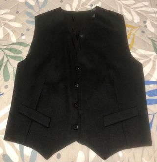 Chaleco sastre italiano mujer negro