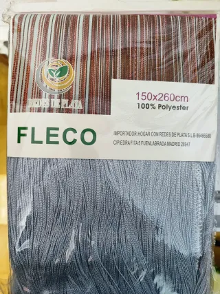 Cortinas flecos 150x260cm Polyester