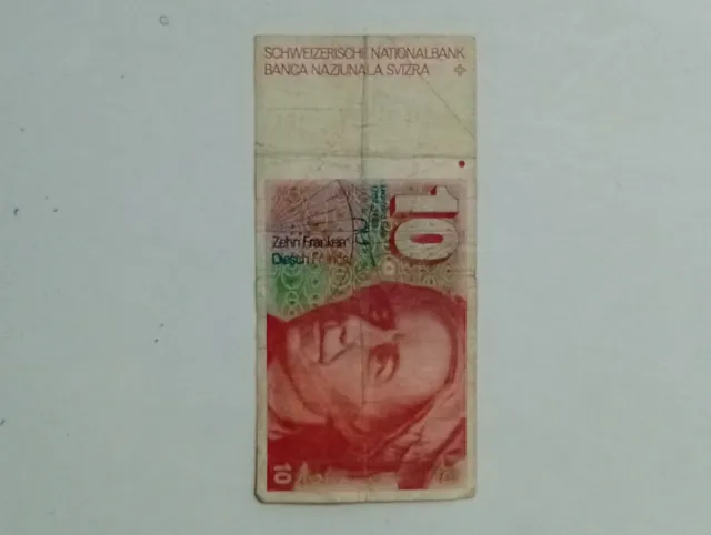 Billete 10 Francos Suizos Colección