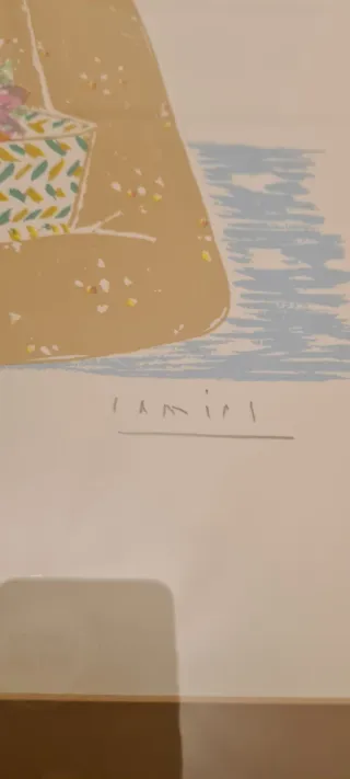 Pareja Cuadros JOSÉ LAMIEL - Litografías Firmadas