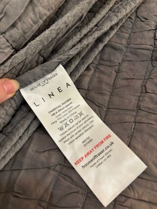 Edredón de algodón gris