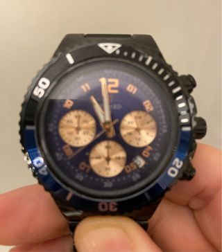 Reloj Reward Cronógrafo Negro y Azul