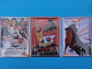 Lotto di 3 targhe pubblicitarie vintage