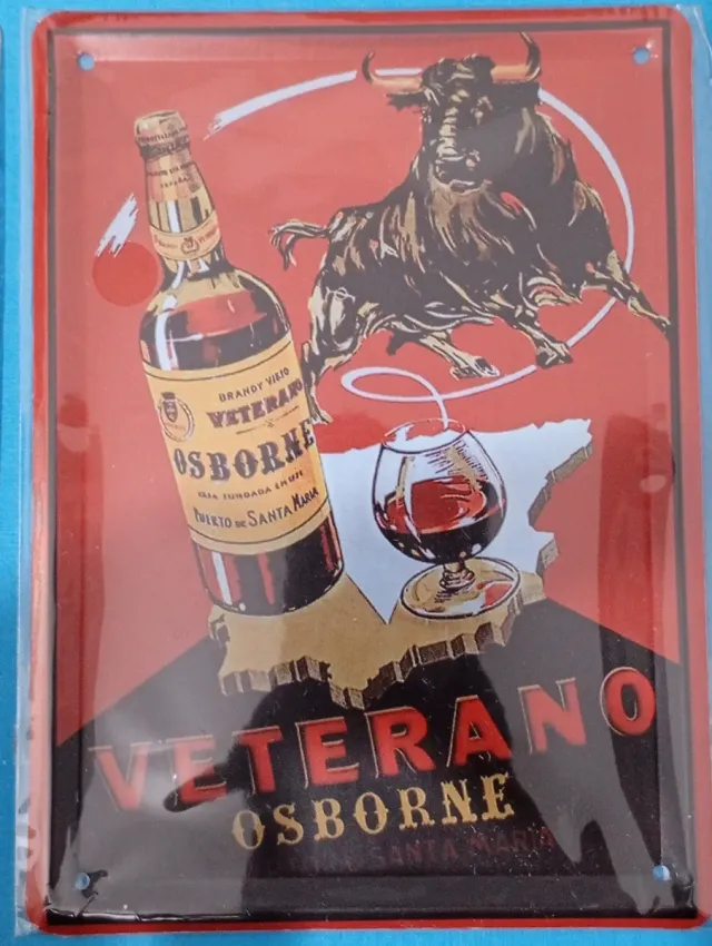 Lotto di 3 targhe pubblicitarie vintage