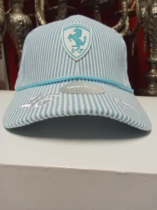 Gorra Puma Ferrari Rayas Azul y Blanco talla única