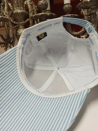 Gorra Puma Ferrari Rayas Azul y Blanco talla única