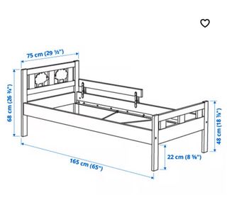 Cama infantil IKEA blanca