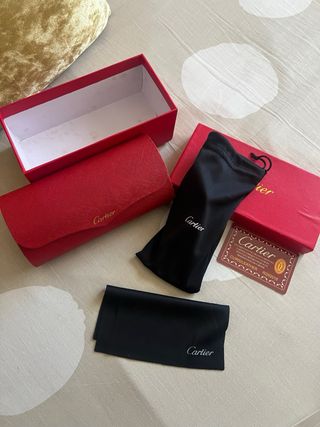 Gafas de Sol Cartier Hombre Dorado Negro