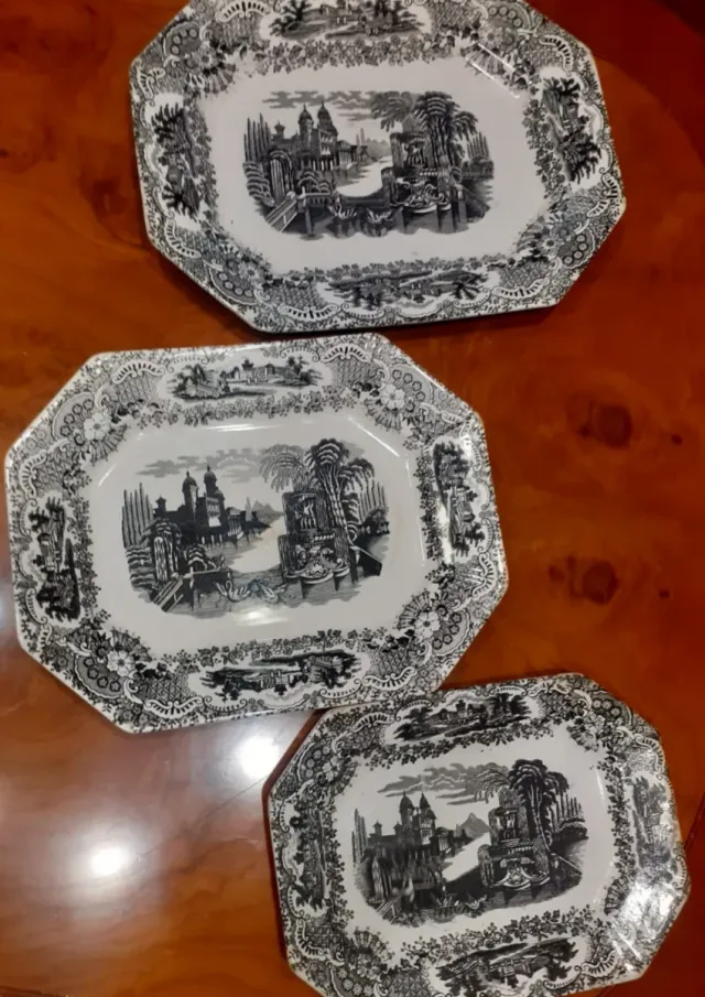 Bandejas La Cartuja de Sevilla años 40