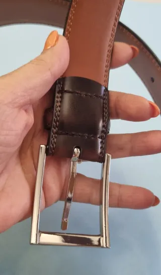 Cinturón de cuero de vaca para hombre