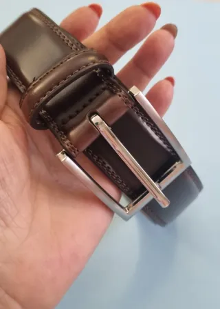 Cinturón de cuero de vaca para hombre