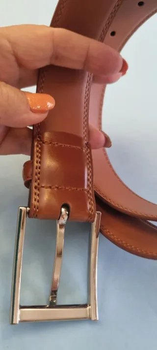 Cinturón de cuero de vaca para hombre