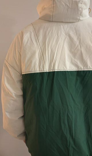 Cazadora Anorak Lacoste Blanca y Verde