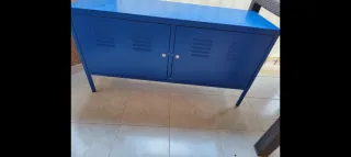 Mueble TV chapa azul