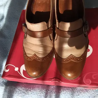 Zapatos Dospies Piel Talla 38