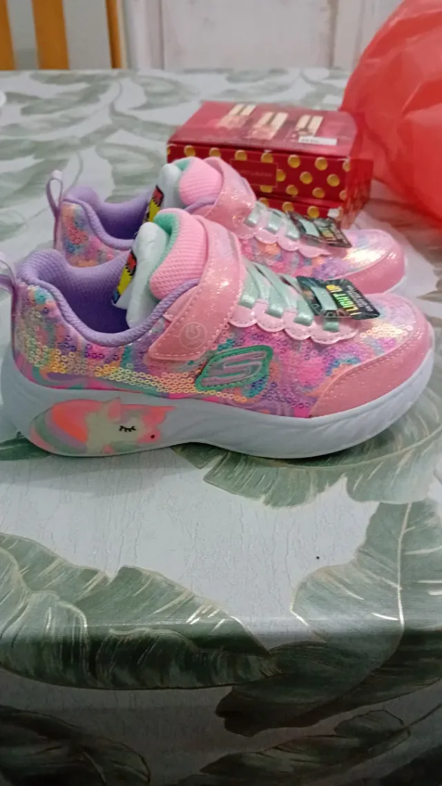 Zapatillas Skechers Niña Luces Unicornio