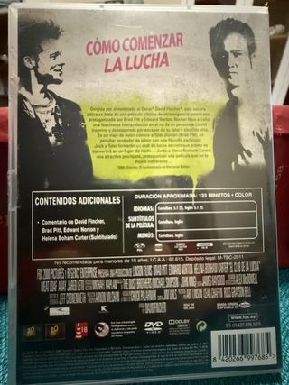 DVD El Club de la Lucha