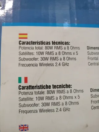 Altavoces 5.1 Bluetooth Amplificado AIRIS