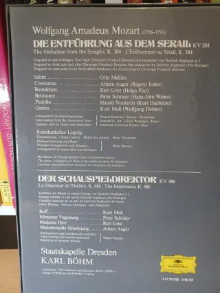 VINILO Mozart El Rapto del Serrallo Böhm