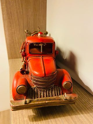 Modellino Camion Pompieri Vintage Rosso