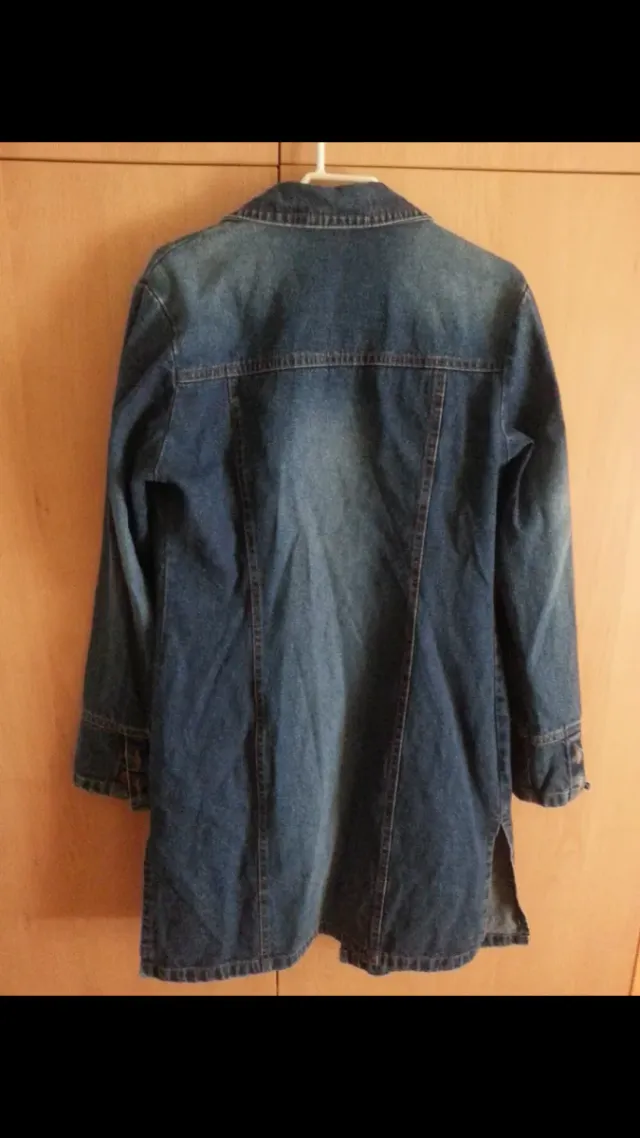 Abrigo Vaquero Largo Azul