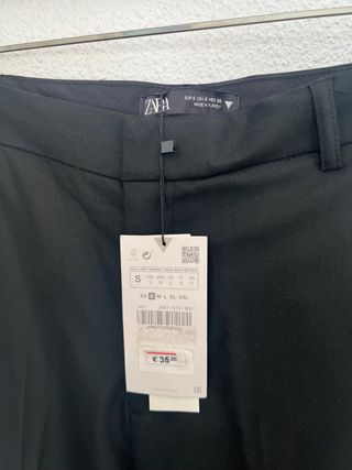 Pantalones Negros Zara Talla S