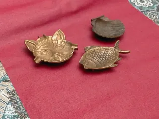 3 Ceniceros Bronce Antiguos