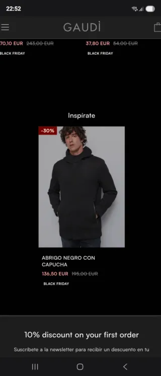 Chaqueta impermeable GAUDI Talla XL