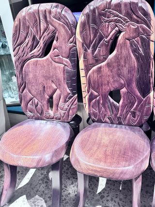 6 Sedie in legno massello