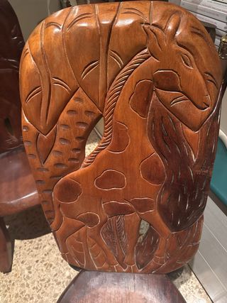 6 Sedie in legno massello