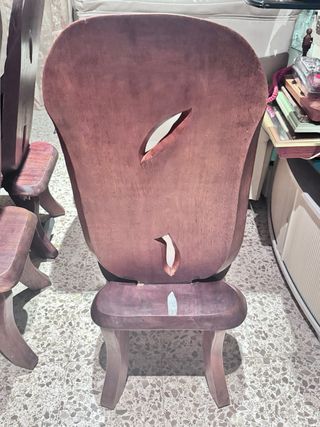 6 Sedie in legno massello